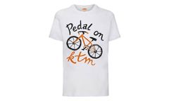 Dětské triko KTM Wild Pedal On, bílé